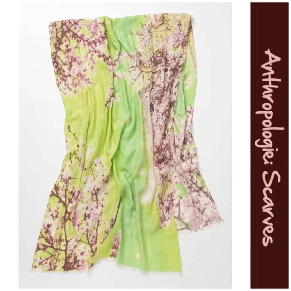 Anthro “Lime Hanami Scarf” by Rose & Rose